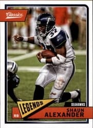 2018 Panini Classics Base Set Shaun Alexander #184 card