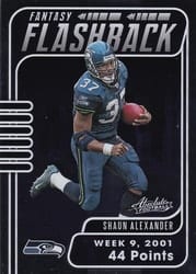 2020 Panini Absolute Fantasy Flashback Shaun Alexander #16 card