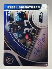 2022 Panini Elements Steel Signatures Shaun Alexander #SS-SHA card