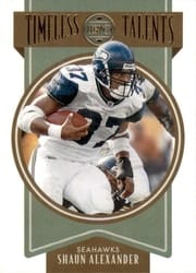 2022 Panini Legacy Timeless Talents Shaun Alexander #TT-14 card