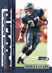 2024 Panini Rookies & Stars Touchdown Club Shaun Alexander #1 card