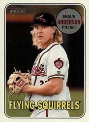 2018 Topps Heritage Minor League Base Set Shaun Anderson #176 card