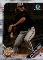 2019 Bowman Chrome Prospects Shaun Anderson #BCP-211 card