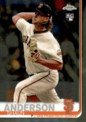 2019 Topps Chrome Update Base Set Shaun Anderson #46 card