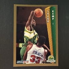 1992-93 Fleer Base Set Shawn Kemp #213 card