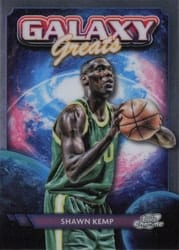 2023-24 Topps Chrome Cosmic Galaxy Greats Shawn Kemp #GG-18 card