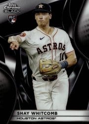2025 Topps Chrome Black Base Set Shay Whitcomb #38 card