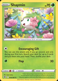 2022 Astral Radiance Shaymin #14 card