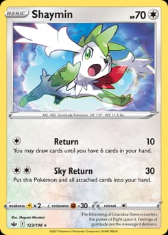 Chilling Reign Shaymin #123 card