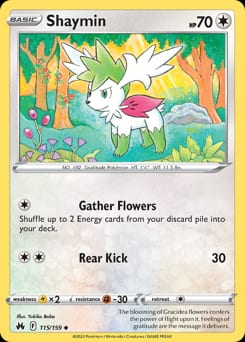 Crown Zenith Shaymin #115 card