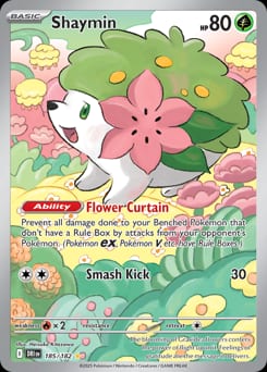 Destined Rivals Shaymin #185 card