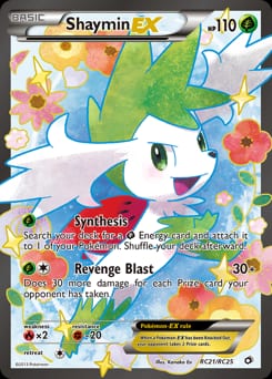 Legendary Treasures Shaymin-EX #RC21 card