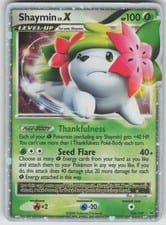 2009 Platinum Shaymin LV.X #126 card