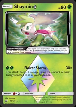 2019 Team Up Shaymin ◇ #10 card