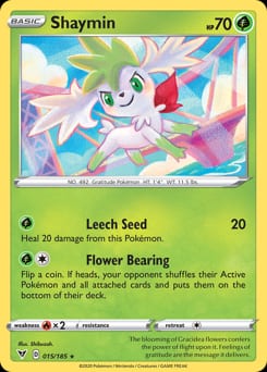 2020 Vivid Voltage Shaymin #15 card