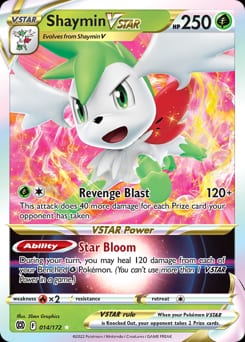 Brilliant Stars Shaymin VSTAR #14 card