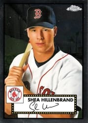 2021 Topps Chrome Platinum Anniversary Base Set Shea Hillenbrand #572 card