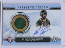 2024 Topps Pristine Pieces Autograph Relic Shea Langeliers #PPAR-SL card