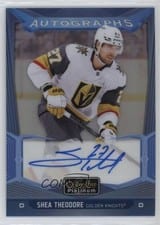 2024-25 O-Pee-Chee Platinum Blue Rainbow Autographs Shea Theodore #BA-ST card