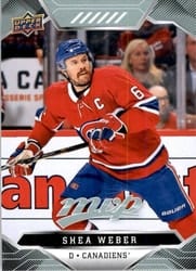 2019-20 Upper Deck MVP Base Set Shea Weber #77 card
