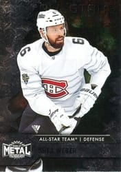 2020-21 SkyBox Metal Universe Base Set Shea Weber #185 card
