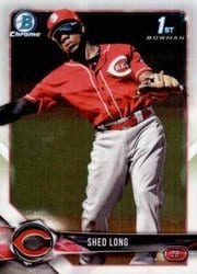 2018 Bowman Chrome Prospects Shed Long #BCP78 card