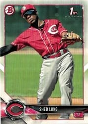 2018 Bowman Prospects Shed Long #BP78 card
