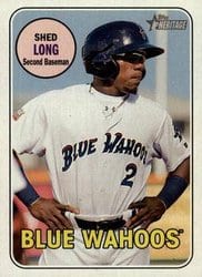 2018 Topps Heritage Minor League Base Set Shed Long #31 card