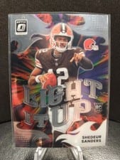 2025 Panini Donruss Optic Light It Up Shedeur Sanders #8 card
