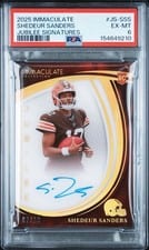 2025 Panini Immaculate Jubilee Signatures Shedeur Sanders #1 card