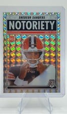 2025 Panini Mosaic Notoriety Shedeur Sanders #13 card