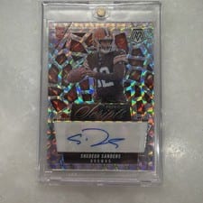 2025 Panini Mosaic Rookie Scripts Shedeur Sanders #RS-SSS card