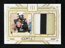 2025 Panini National Treasures Collegiate Combo Materials Shedeur Sanders #2 card