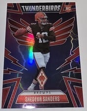 2025 Panini Phoenix Thunderbirds Shedeur Sanders Red #13 card