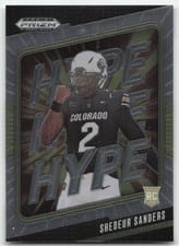 2025 Panini Prizm Draft Picks Hype Shedeur Sanders #3 card