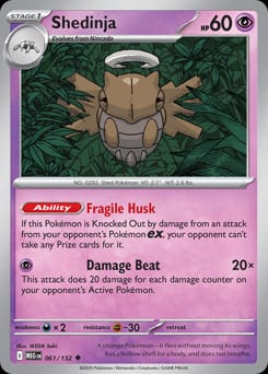 Mega Evolution Shedinja #61 card