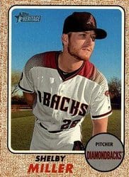 2017 Topps Heritage Base Set Shelby Miller #605 card