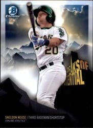 2018 Bowman Chrome Peaks of Potential Sheldon Neuse #PP-SN card