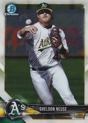 2018 Bowman Chrome Prospects Sheldon Neuse #BCP165 card