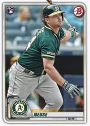 2020 Bowman Base Set Sheldon Neuse #67 card