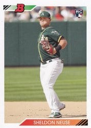 2020 Bowman Heritage Base Set Sheldon Neuse #67 card