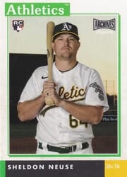 2020 Topps Archives Snapshots Base Set Sheldon Neuse #AS-SN card