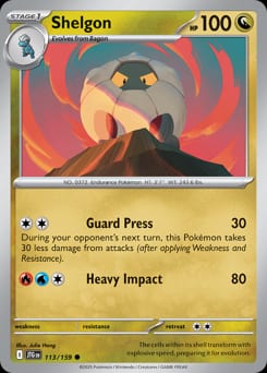 Journey Together Shelgon #113 card