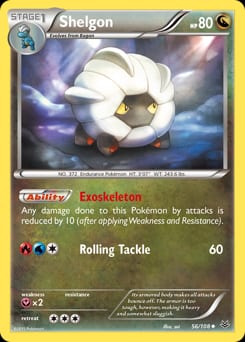 Roaring Skies Shelgon #56 card