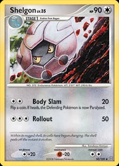 2008 Stormfront Shelgon #50 card