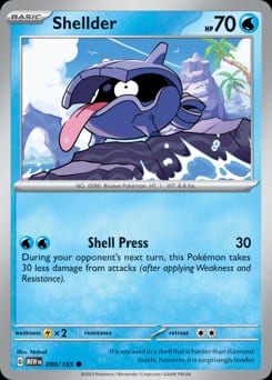 151 Shellder #90 card