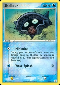 FireRed & LeafGreen Shellder #79 card
