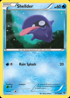 XY Shellder #31 card