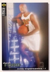 1995-96 Collector's Choice Base Set Sherell Ford #312 card