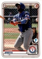 2020 Bowman 1st Edition Base Set Sherten Apostel #BFE-46 card